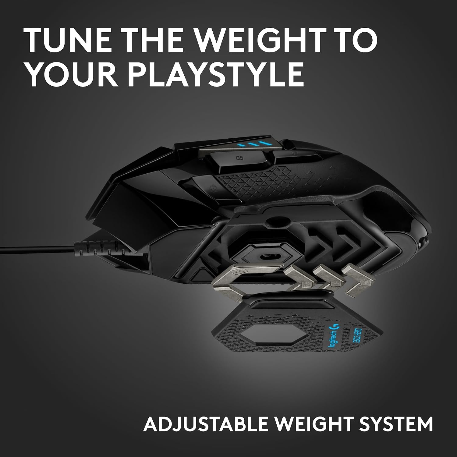 Logitech G502 Hero Wired Gaming Mouse - Black