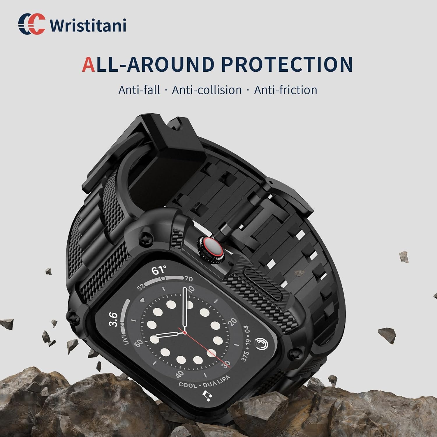 Unbeatable Style and Durability: The Ultimate Shockproof Rugged Band for Apple Watch!