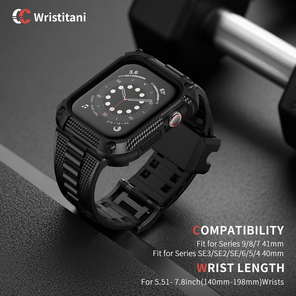 Unbeatable Style and Durability: The Ultimate Shockproof Rugged Band for Apple Watch!