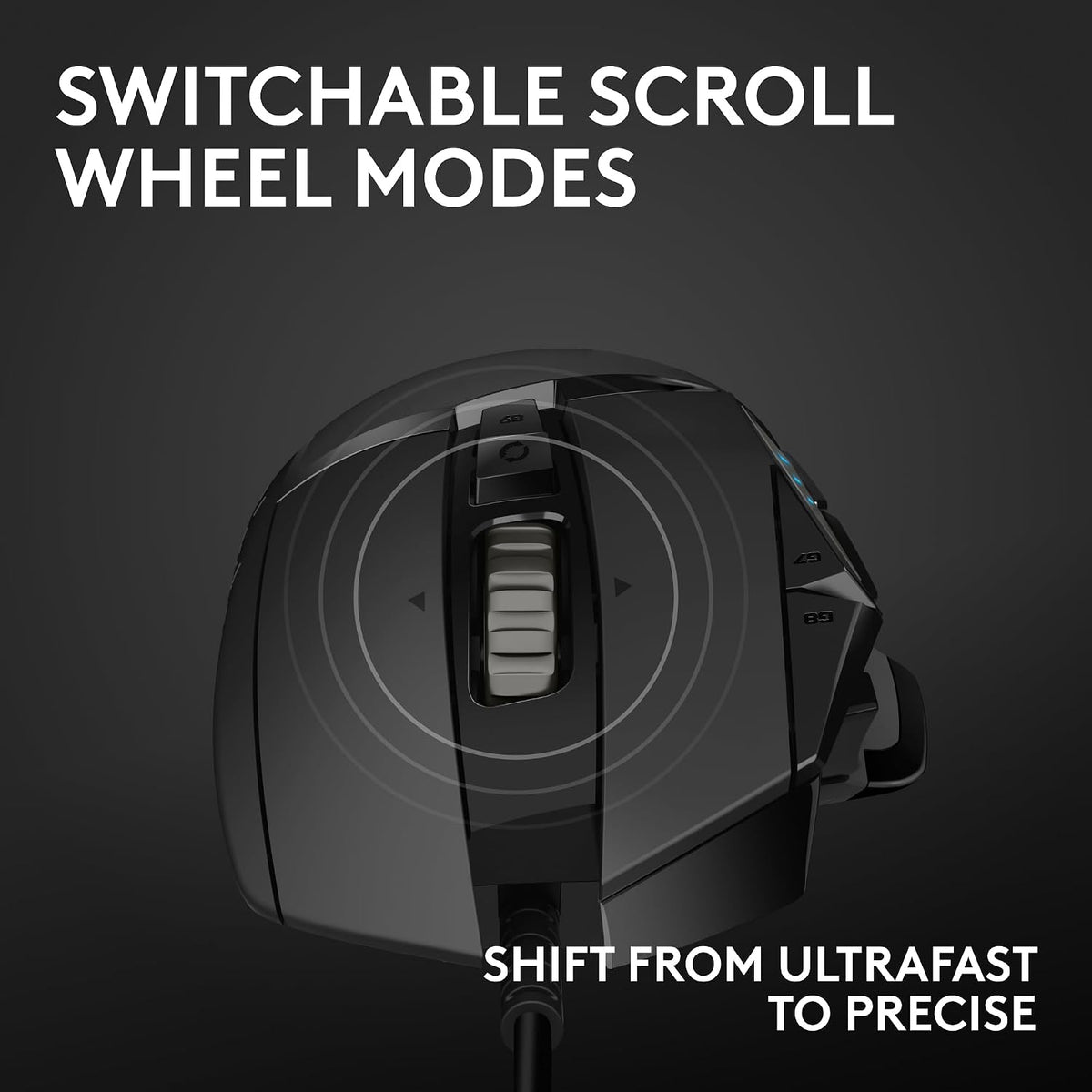 Logitech G502 Hero Wired Gaming Mouse - Black